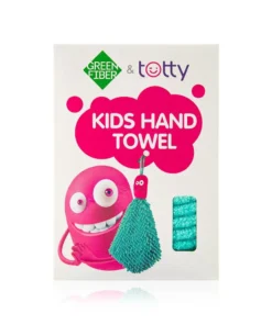 منشفة يد للأطفال من Green Fiber & Totty، فيروزية