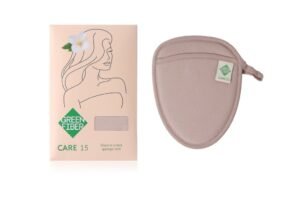 قفاز إسفنجي سكربر ذو الجانبين بيج DOUBLE-SIDED SPONGE MITTEN BEIGE